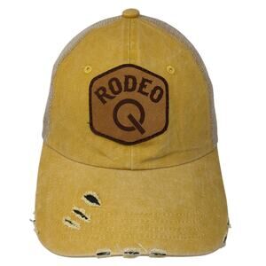Rodeo Q Slideback Mesh Back Trucker Hat Yellow One Size Nissi Caps